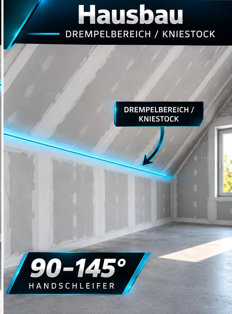 Variante XL (90–145°): Hausbau – Drempelbereich und Kniestock